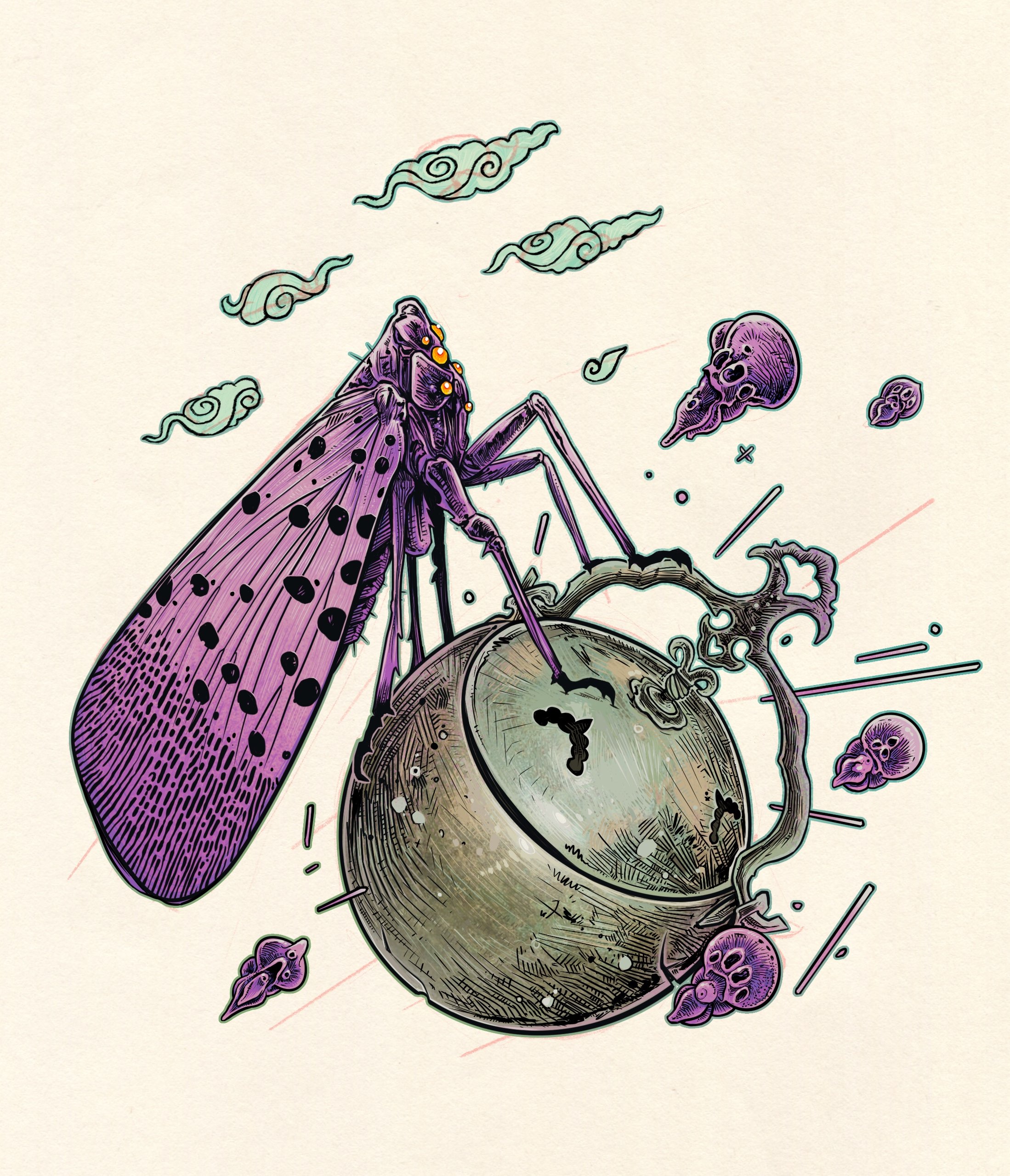 Lanternfly with censer
